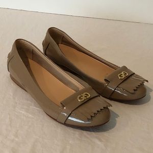 Cole Haan Low Wedge Slip On Shoes Size 8B Beige